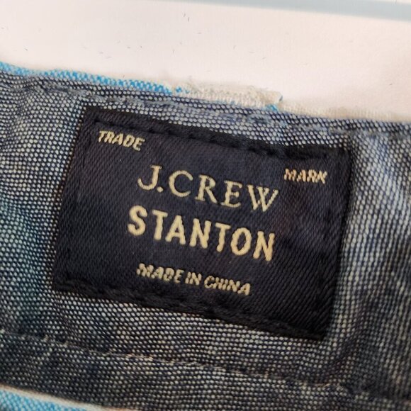 J. Crew Men's Stanton Striped Linen Blend Boat Shorts Preppy Summer Coastal 31 - Picture 4 of 10